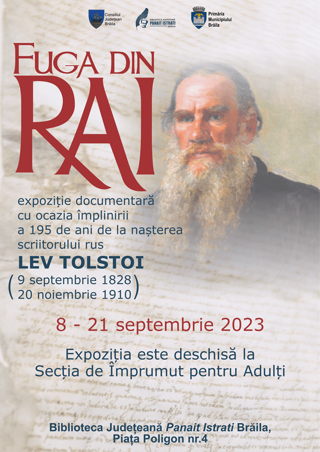 Expoziție documentară “Fuga din rai”, la Biblioteca Județeană “Panait&nbsp;Istrati”