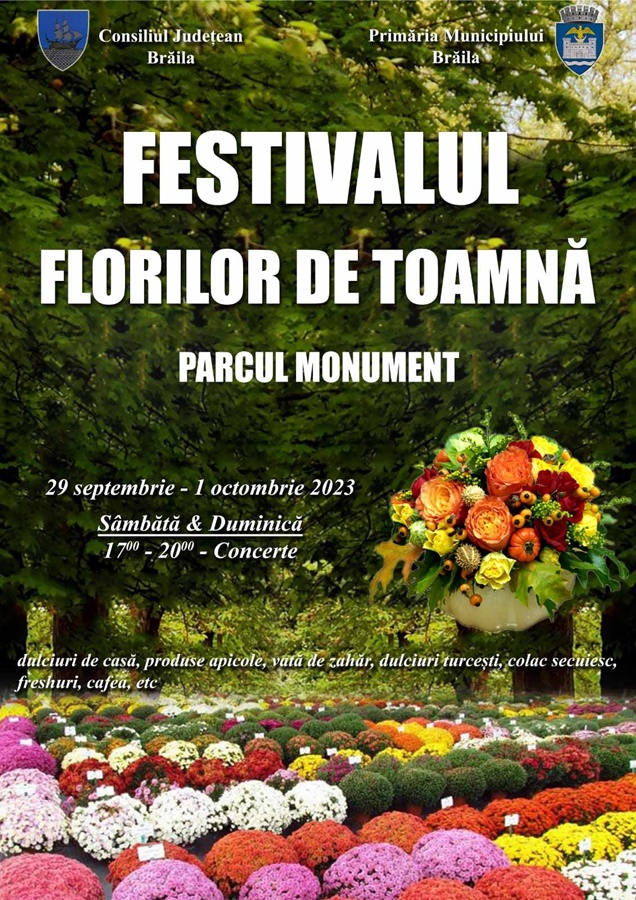 În curând, Festivalul “Florilor de toamnă” la&nbsp;Brăila!