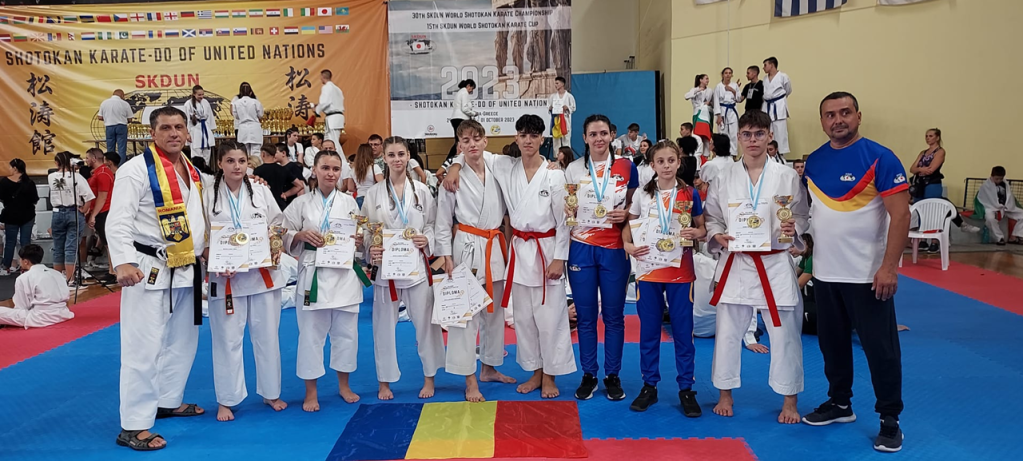 Rezultate excepționale ale sportivilor brăileni la Campionatul și Cupa Mondială de Karate SKDUN, din&nbsp;Grecia