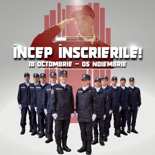 S-a dat startul înscrierilor la Școala de Subofițeri de Pompieri și Protecție Civilă “Pavel Zăgănescu” Boldești!