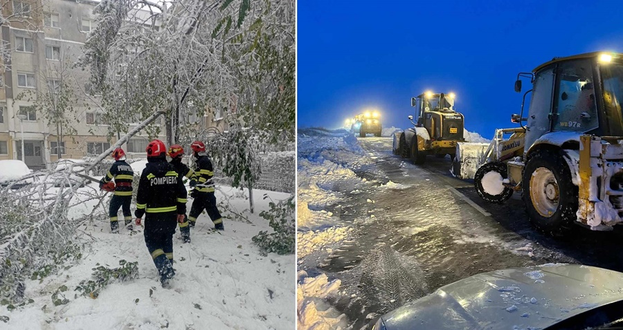 98 de localități fără curent electric, drumuri închise, trenuri blocate | Mobilizare masivă de forțe în Județul Brăila | Situația la ora&nbsp;16.00