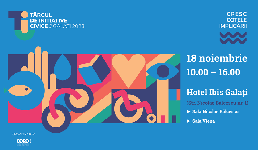 Cresc cotele implicării la Galați! Pe 18 noiembrie va avea loc prima ediție a “Târgului de inițiative&nbsp;civice”