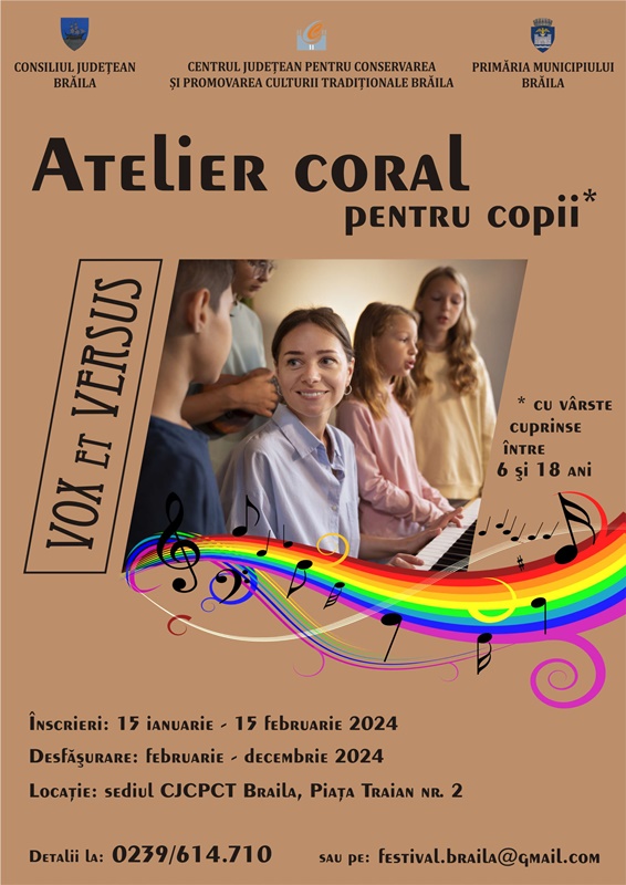 Au început înscrierile la Atelierul coral pentru copii “Vox et&nbsp;Versus”