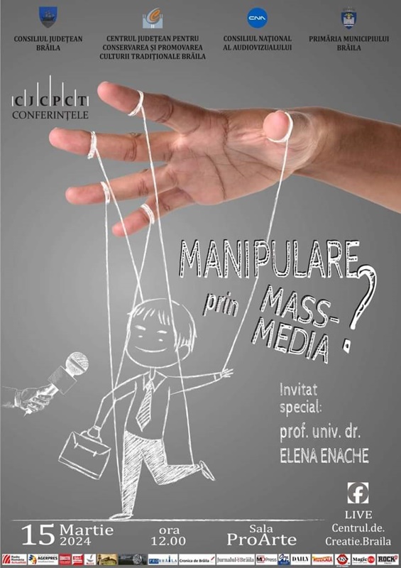 “Manipulare prin mass media” – conferință susținută în parteneriat cu Consiliul Național al&nbsp;Audiovizualului