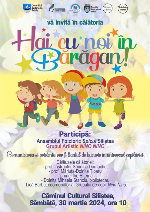 Micii artiști ai grupului “Nino Nino” îşi vor continua călătoria în Bărăgan, mergând la&nbsp;Siliştea