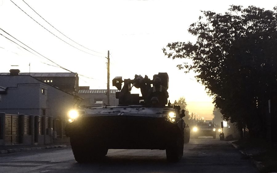 Militari și tehnică militară în tranzit prin județele Galați, Brăila și&nbsp;Vrancea