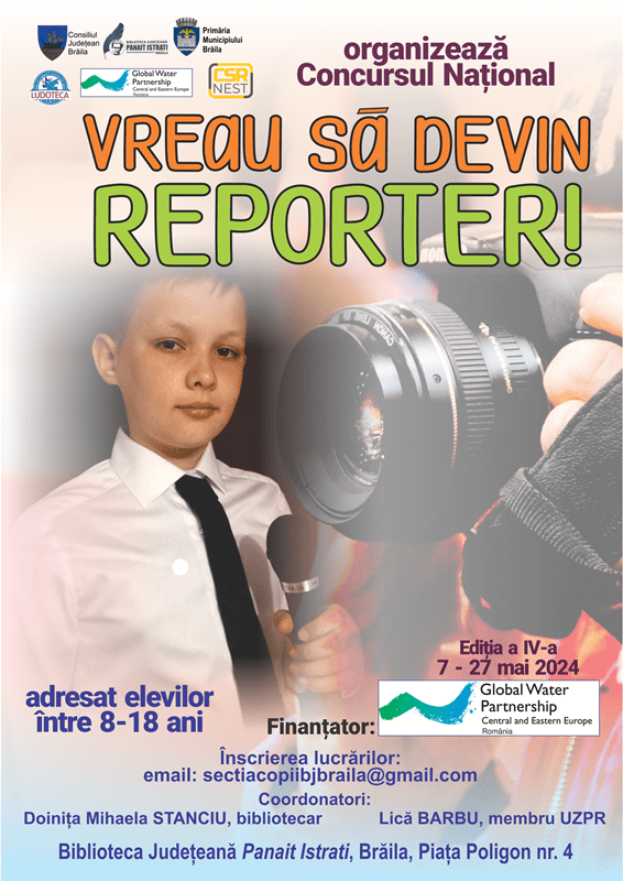 Se fac înscrieri pentru noua ediție a Concursului Naţional “Vreau să devin reporter!”