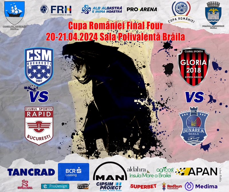 Final Four-ul Cupei României se va desfășura la Brăila | Constantin Din: “Cel mai bun să&nbsp;câştige!”