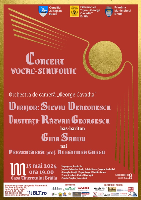 Concert vocal-simfonic de elită, rodul colaborării armonioase dintre Filarmonica “Lyra-George Cavadia” și Filarmonica&nbsp;Pitești