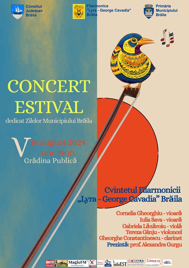 Concert estival, dedicat Zilelor Municipiului&nbsp;Brăila