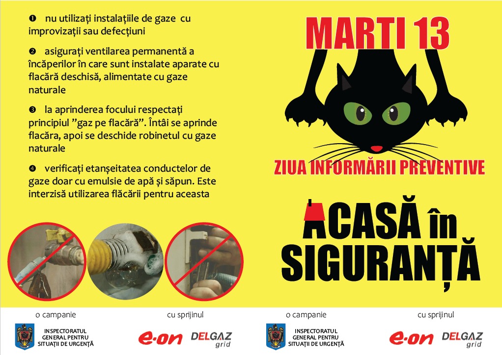 Marți 13 – Ziua Informării&nbsp;Preventive
