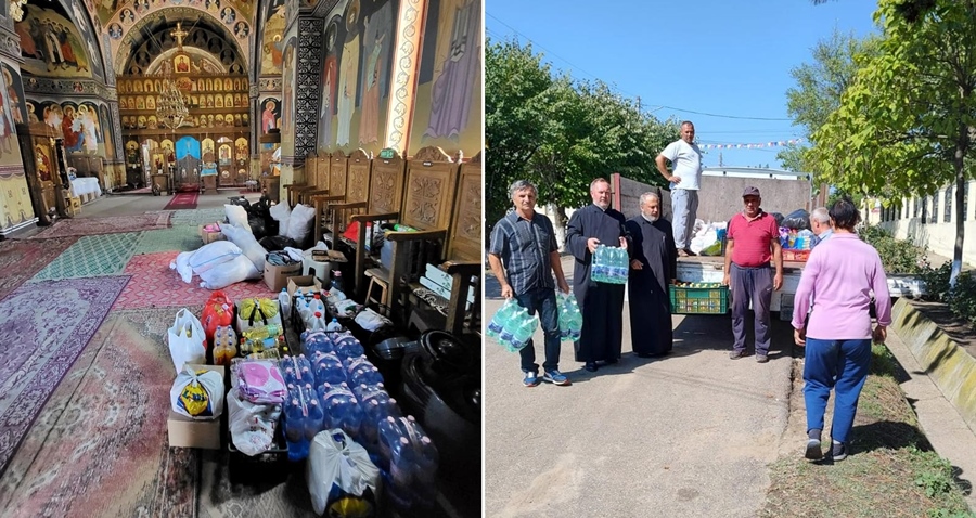 Dar din dar se face Rai | Șapte parohii din Protopopiatul Brăila au oferit ajutoare sinistraților din Județul&nbsp;Galați