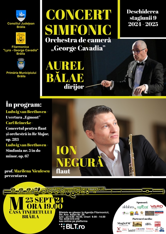 Filarmonica “Lyra – George Cavadia” deschide o nouă stagiune cu un concert simfonic&nbsp;impresionant