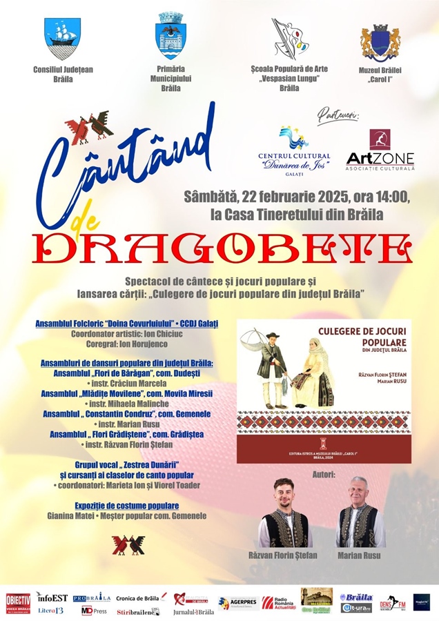 Spectacolul “Cântând de Dragobete”, o sărbătoare a dragostei pentru&nbsp;folclor