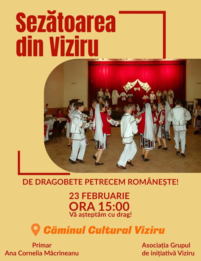 De Dragobete, “Șezătoarea din Viziru”, un spectacol cu invitați speciali ce pun în evidență valorile&nbsp;tradiționale