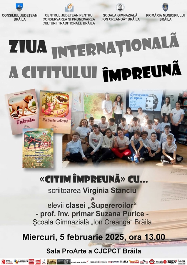 De “Ziua Internațională a Cititului Împreună”, află tainele cititului și secretele lecturii, participând la sesiuni de lectură la CJCPCT&nbsp;Brăila