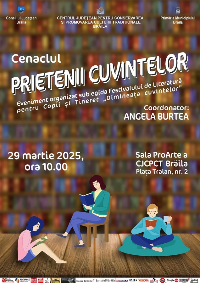 Cenaclul literar “Prietenii Cuvintelor”, eveniment cultural educativ | Invitați speciali, elevi din Județul și Municipiul&nbsp;Brăila