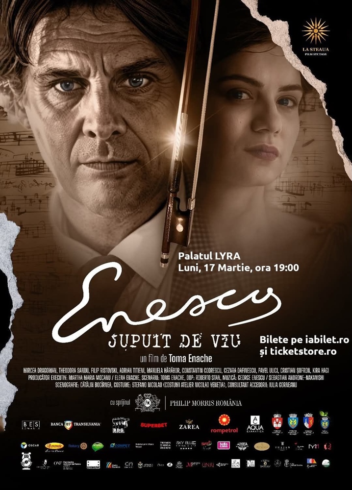 Filmul “Enescu jupuit de viu” revine în Brăila la Palatul Culturii Brăilene “Lyra”