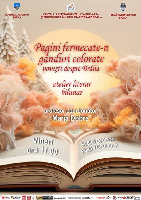 “Pagini fermecate în gânduri colorate – Povești despre Brăila”, atelier de&nbsp;lectură