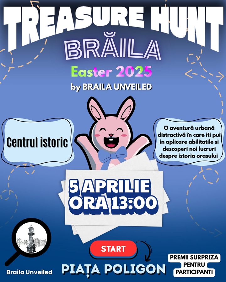 Descoperă Brăila printr-un Treasure Hunt Urban! | Aventură inedită în centrul istoric al orașului&nbsp;Brăila
