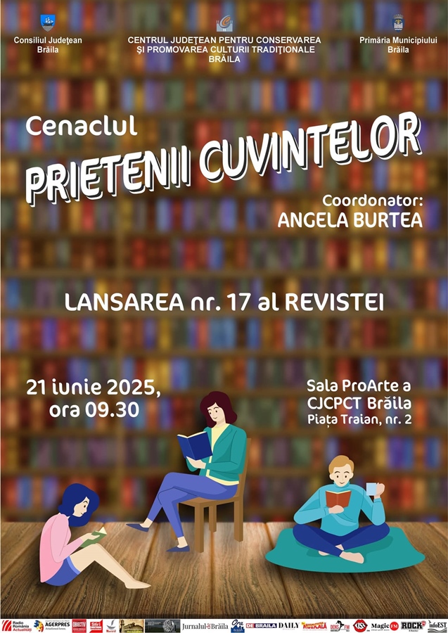 Cenaclul literar Prietenii Cuvintelor organizează un eveniment cultural educativ, cu și despre lansarea numărului 17 al revistei Prețul&nbsp;Cuvintelor
