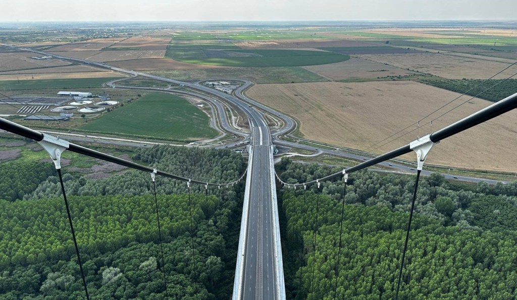 Se deschide circulația rutieră pe drumurile de legătură aferente Podului suspendat peste Dunăre de la&nbsp;Brăila!